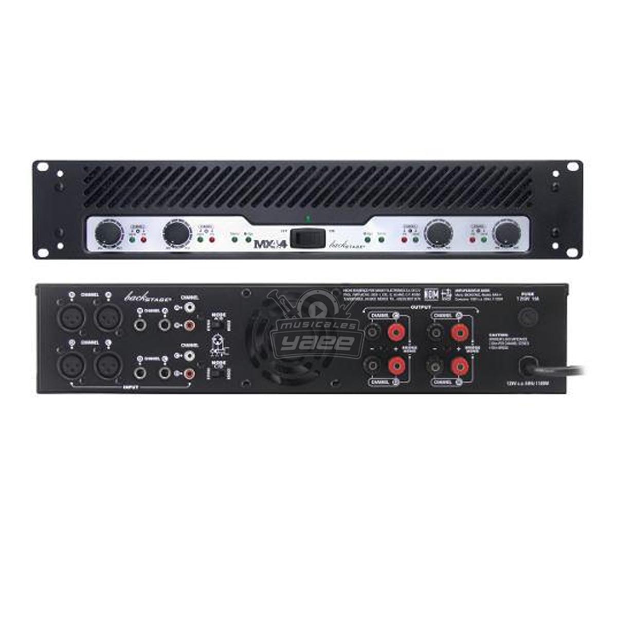 Paquete audio PRO Incluye 4 Bocinas VXS5 Yamaha y 1 MX4.4 Backstage blanco